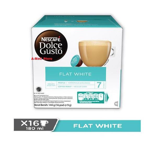 

Hot Deals! Nescafe Dolce Gusto Capsule Flat White 1 Box Kapsul Kopi