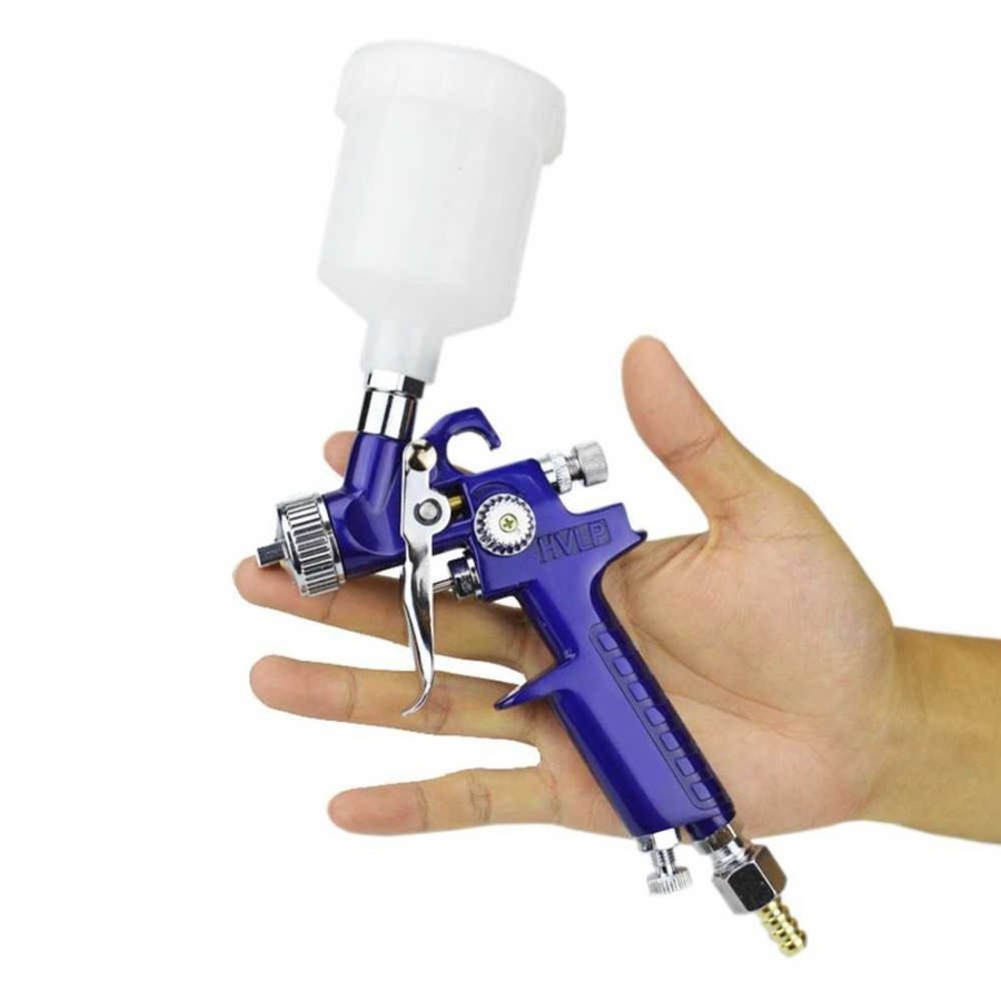 MOLLAR H2000 Spray Gun HVLP Tabung Atas 100mL 0.8 mm Alat Semprot Cat