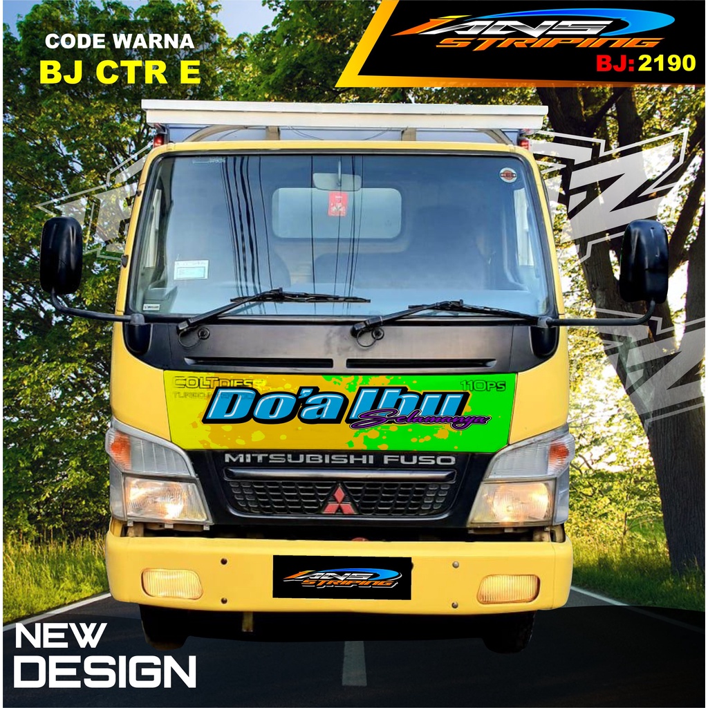 DECAL STIKER KAP DEPAN TRUK FUSO / STIKER KABIN TRUK RAGASA,UMPLUNG / STIKER KAP CUP DEPAN TRUK DINA,FUSO