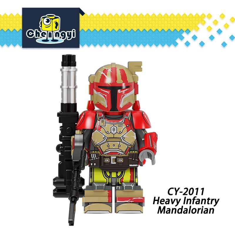 Mainan Action Figure Star Wars Heavy Infantry Mandalorian Armor Blaster CY8002