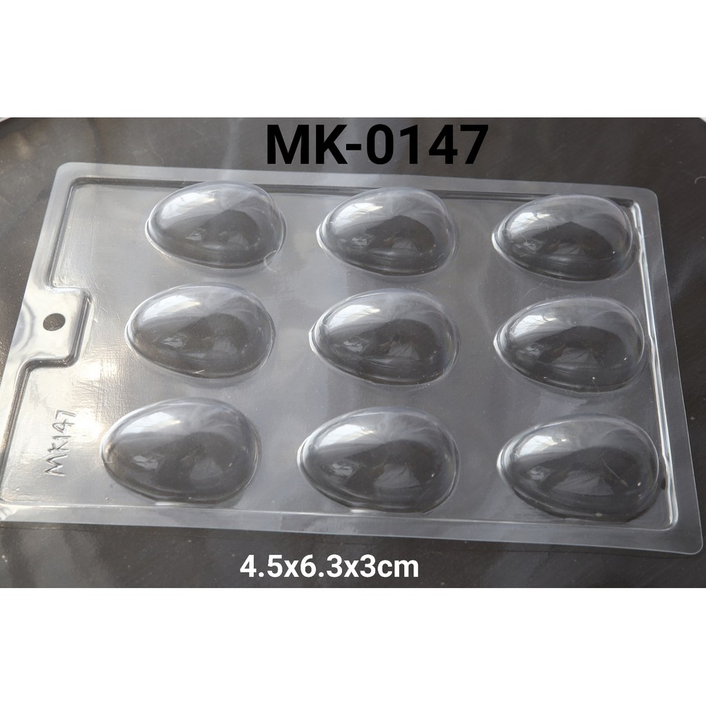 MK-0147 Cetakan mika cetakan coklat fondant pudding telur egg surprise