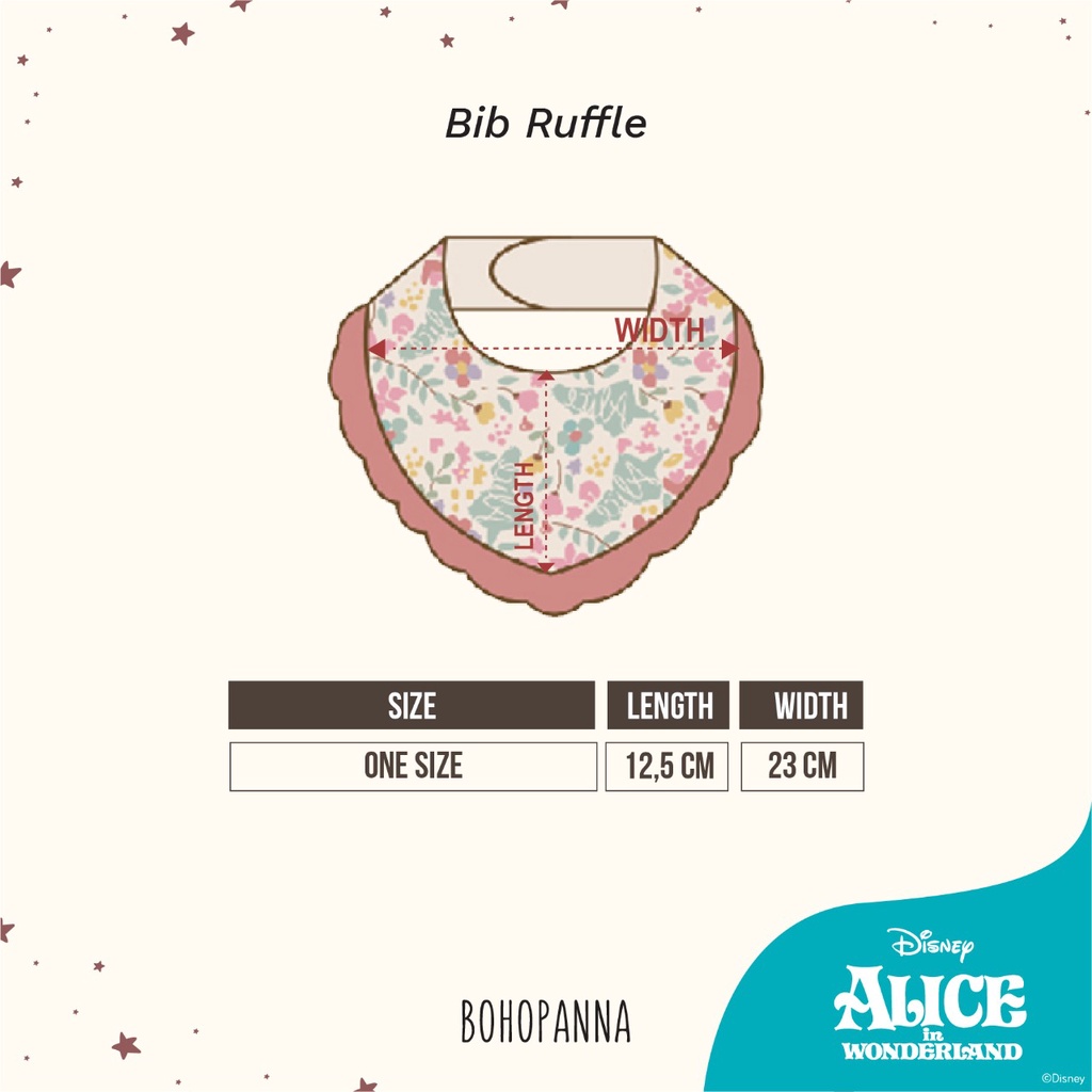 Bohopanna - Bib Ruffle &amp; Unisex Disney - Slaber Bayi