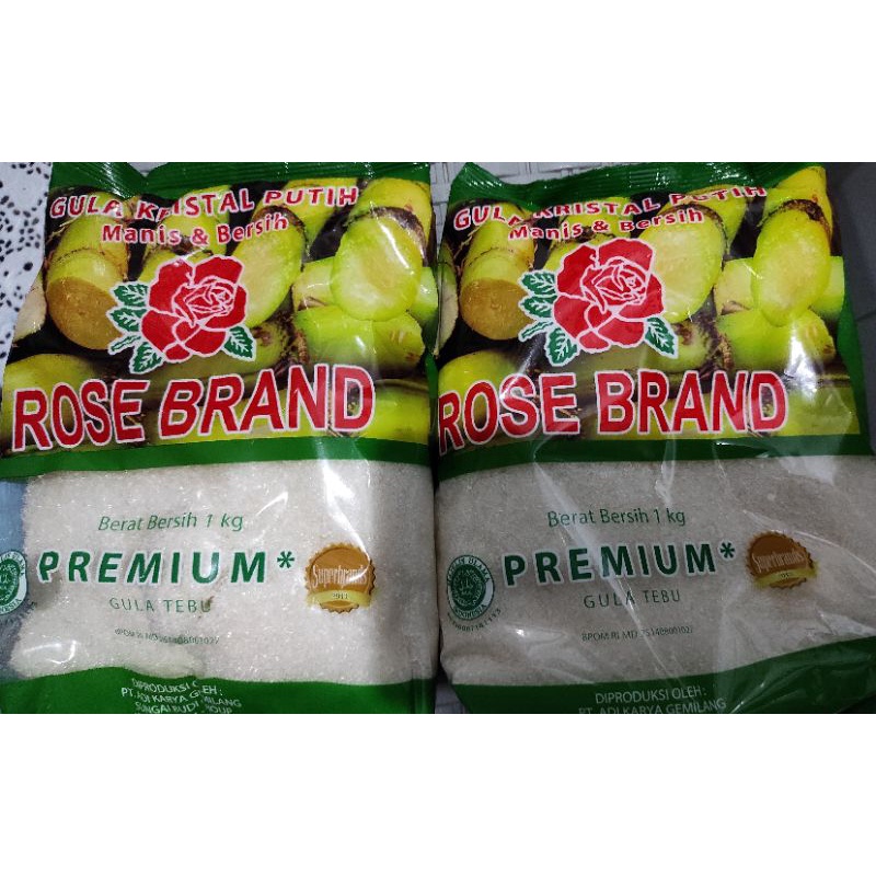 

gula putih rose brand, gulavit, dkk