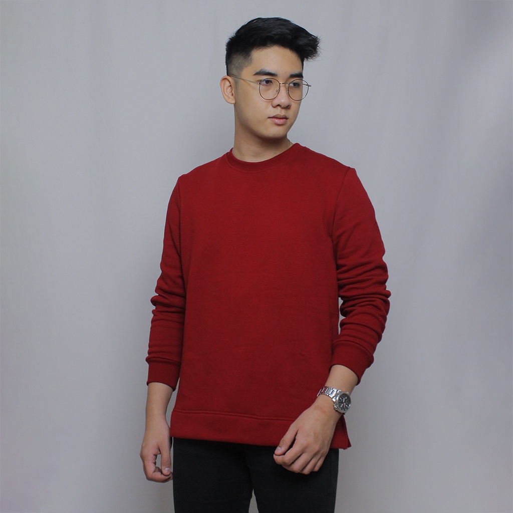 Volda Cotton Fleece Sweater (Special Maroon)