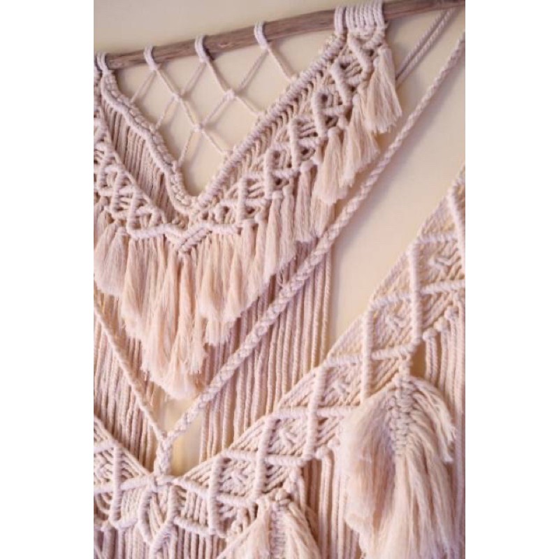 Macrame / Macrame boho / macrame wall hanging / hiasan dinding / dekorasi dinding