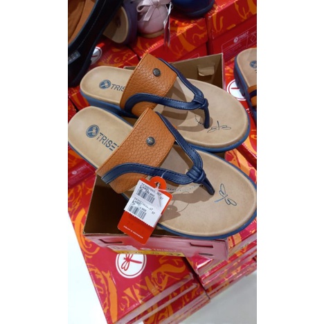 TRISET 36 37 38 39 Sandal sendal jepit japit wanita branded original brand matahari casual flat