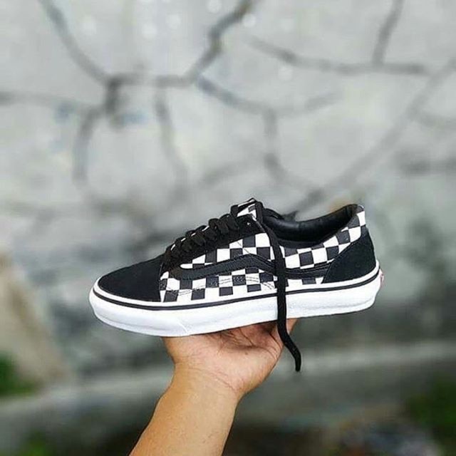 Vans oldskool checkerboard black
