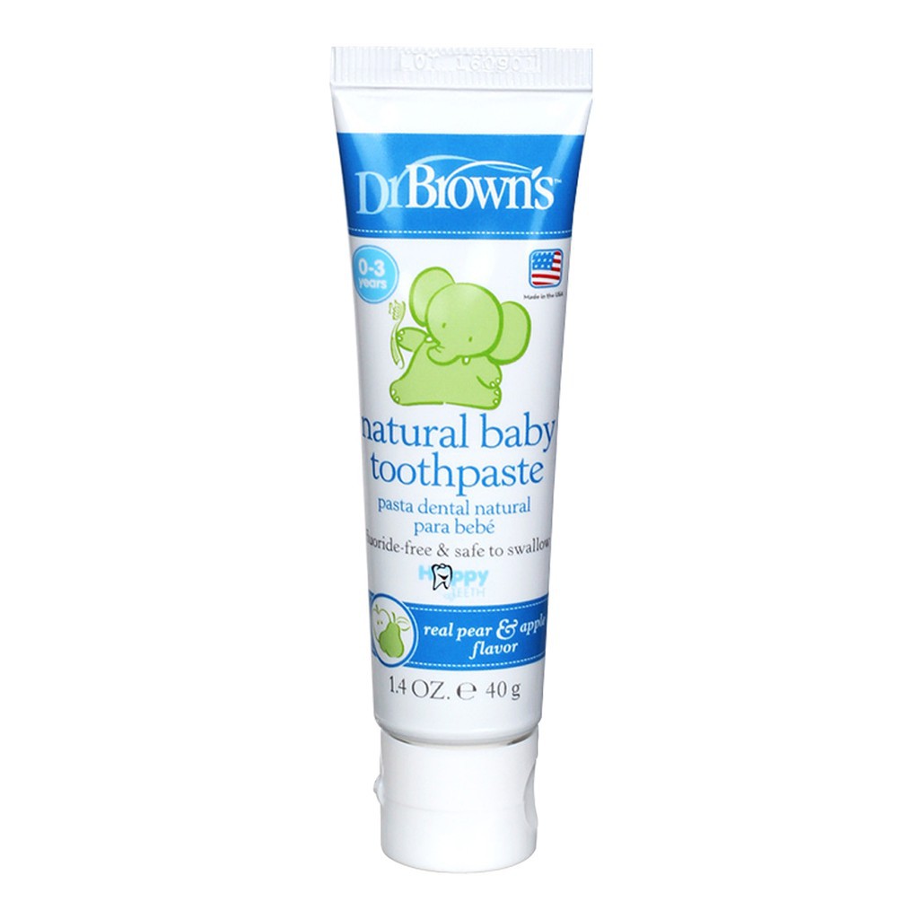 Dr. Brown's Natural Toothpaste 40g  (Tersedia varian rasa)