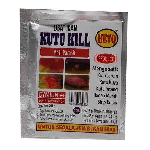 DIMILIN KUTU KILL 5gr OBAT IKAN HIAS