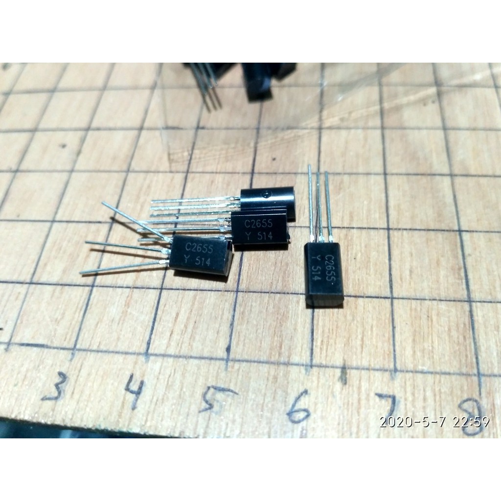 [HAEBOT] Transistor 2SA1020 2SC2655 A1020 C2655 1 Watt 2A 50V Arus Tinggi To-92 PNP NPN 5 Pcs