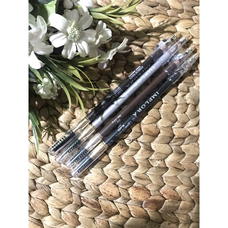 pensil alis implora/ pensil alis coklat/ pensil alis hitam / pensil alis silver