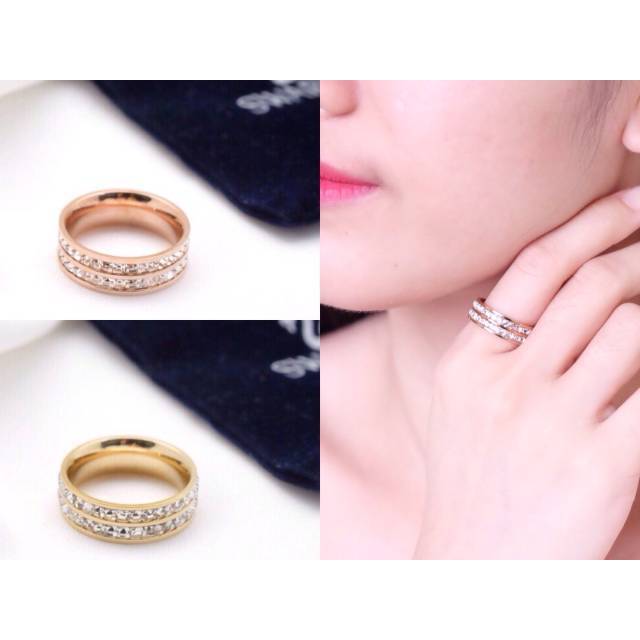 Ring Swarovski TITANIUM STEEL