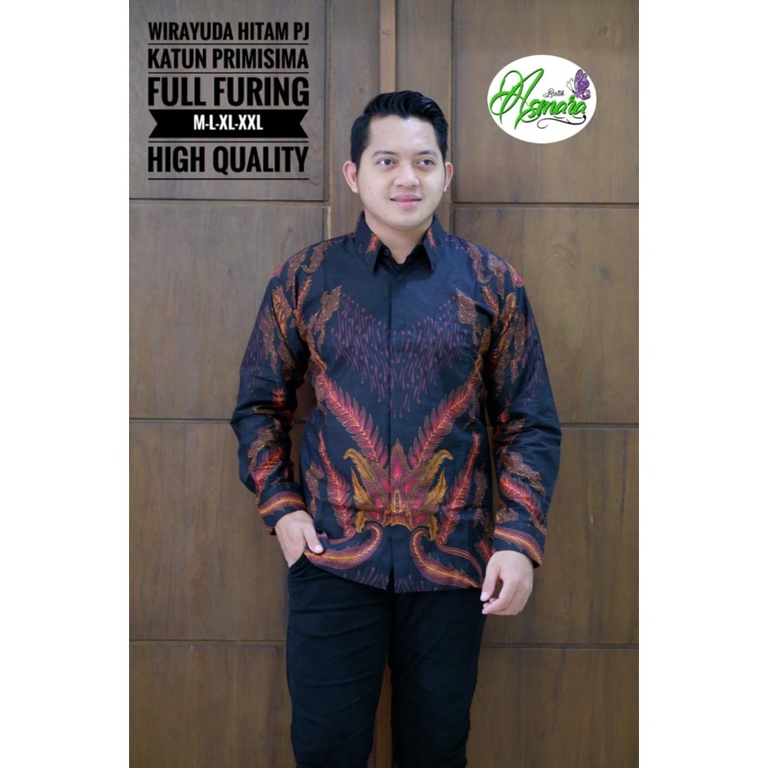 WIRAYUDA HITAM ASMARA BATIKSOLOAMANAH KEMEJA BAJU BATIK PRIA SOLO LENGAN PANJANG PENDEK LAPIS FURING ATASAN BATIK PREMIUM MODERN KATUN HALUS ALASKA PINK DEWO CEMANI LENTERA PRAJA BUMI LISANG GENI KLABANG ASMARA PEKSI JIWO KENCONO UNGU GIYANDRA IJO SUJIWO