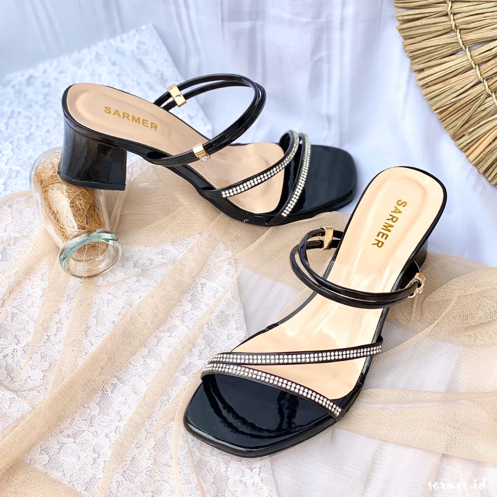 HERLINA FASHION & BAG  EXELINE HEELS BLACK IS