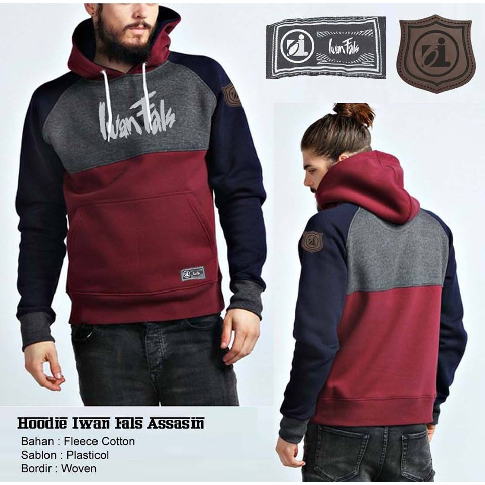 Hoodie Iwan Fals Assasin / Hoodie Distro Motor Cowok Keren Jacket