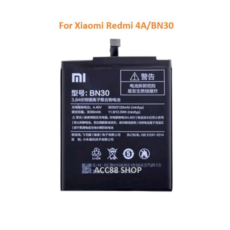 BATERAI BATRE XIAOMI REDMI 4A BN30 ORIGINAL