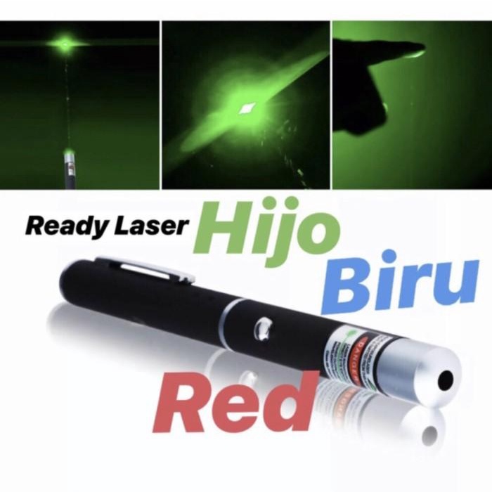 Senter Laser Pointer Senter Pen Laser Laser Biru Merah Laser Red Blue Laser