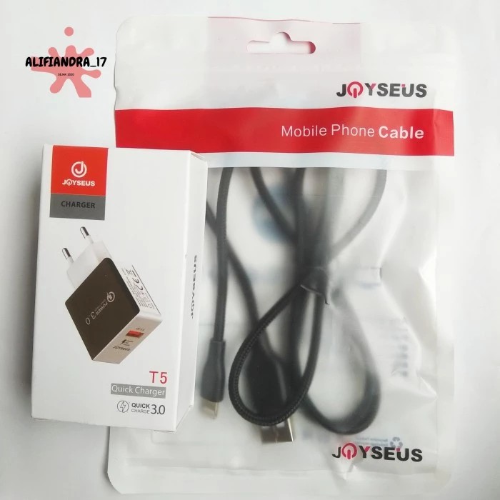 CHARGER JOYSEUS T5 QC3. 0 + kabel data JOYSEUS JM 100 Lighting