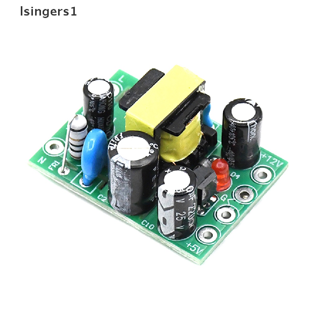 (lsingers1) Papan Modul Konverter AC110V 220V Ke DC 12V 0.2A + 5V