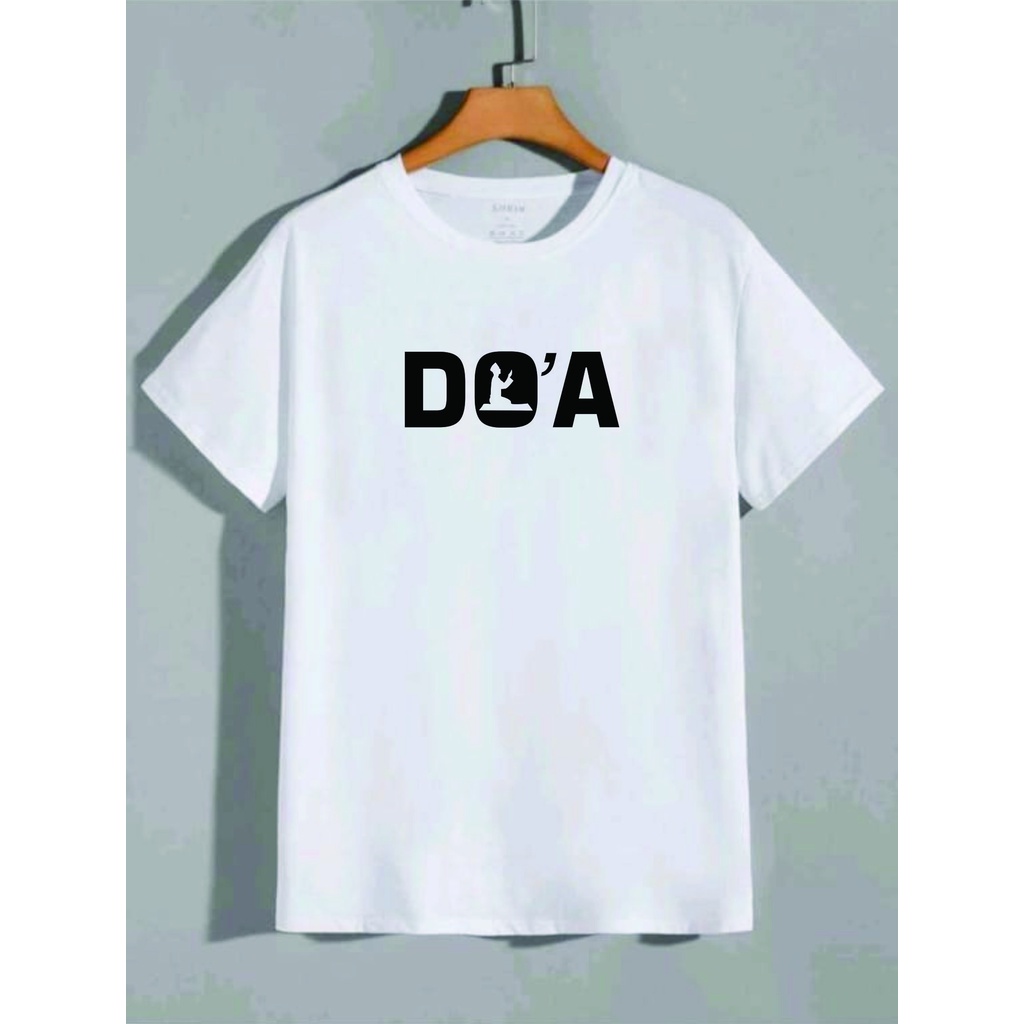 Kaos distro pria doa/Kaos pria lengan pendek/Kaos oblong pria wanita sablon digital