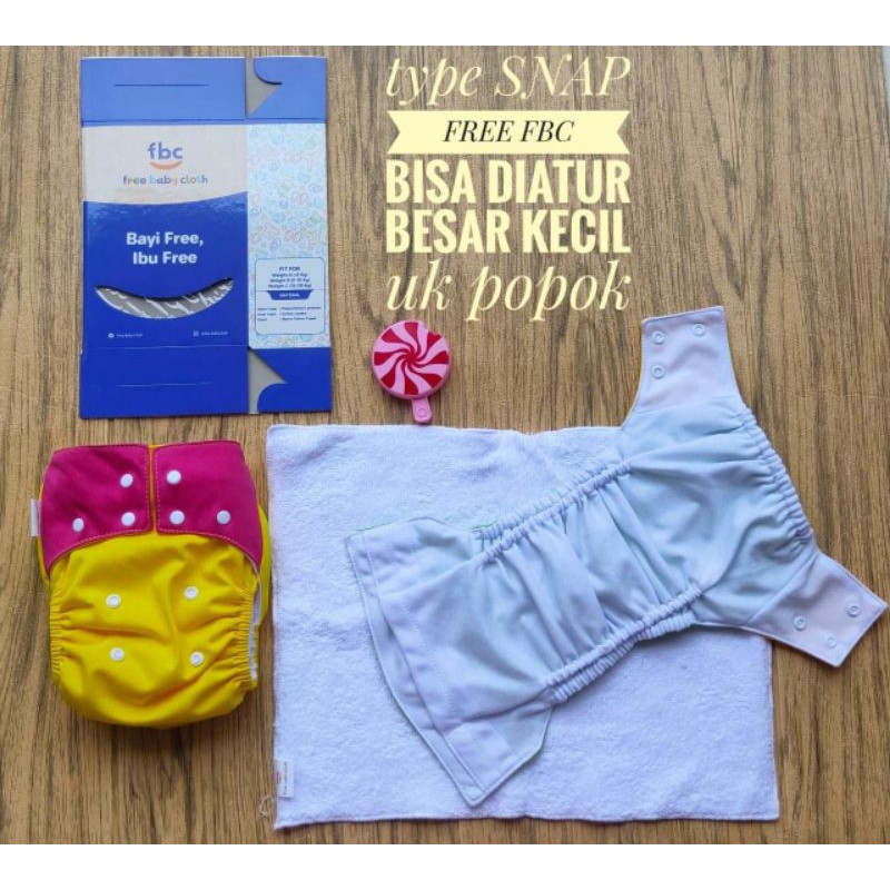Clodi FBC tipe Snap sudah SNI popok bayi berkualitas