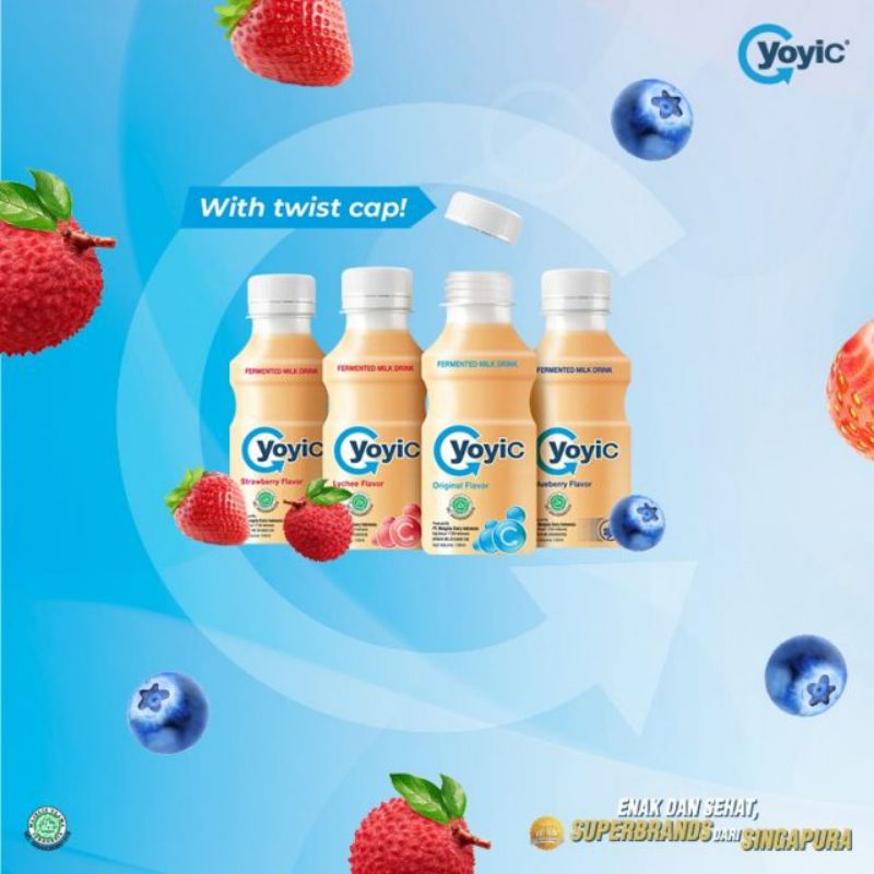 

0TERMURAH Yoyic susu fermentasi 130ml 1pack (isi 6pcs) 3 variant rasa