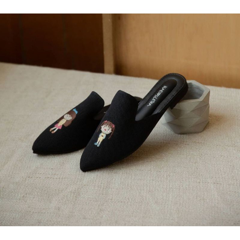 Kaerysleika  Classic Ink Mules size 37