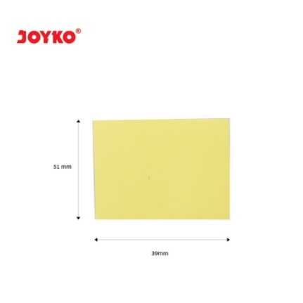 MEMO STICKY NOTE KERTAS TEMPEL JOYKO MMS-0653 MMS-653P ALAT TULIS PERLENGKAPAN KANTOR WARNA KUNING STICK MMS 0653 653P MMS0653 MMS653P-2