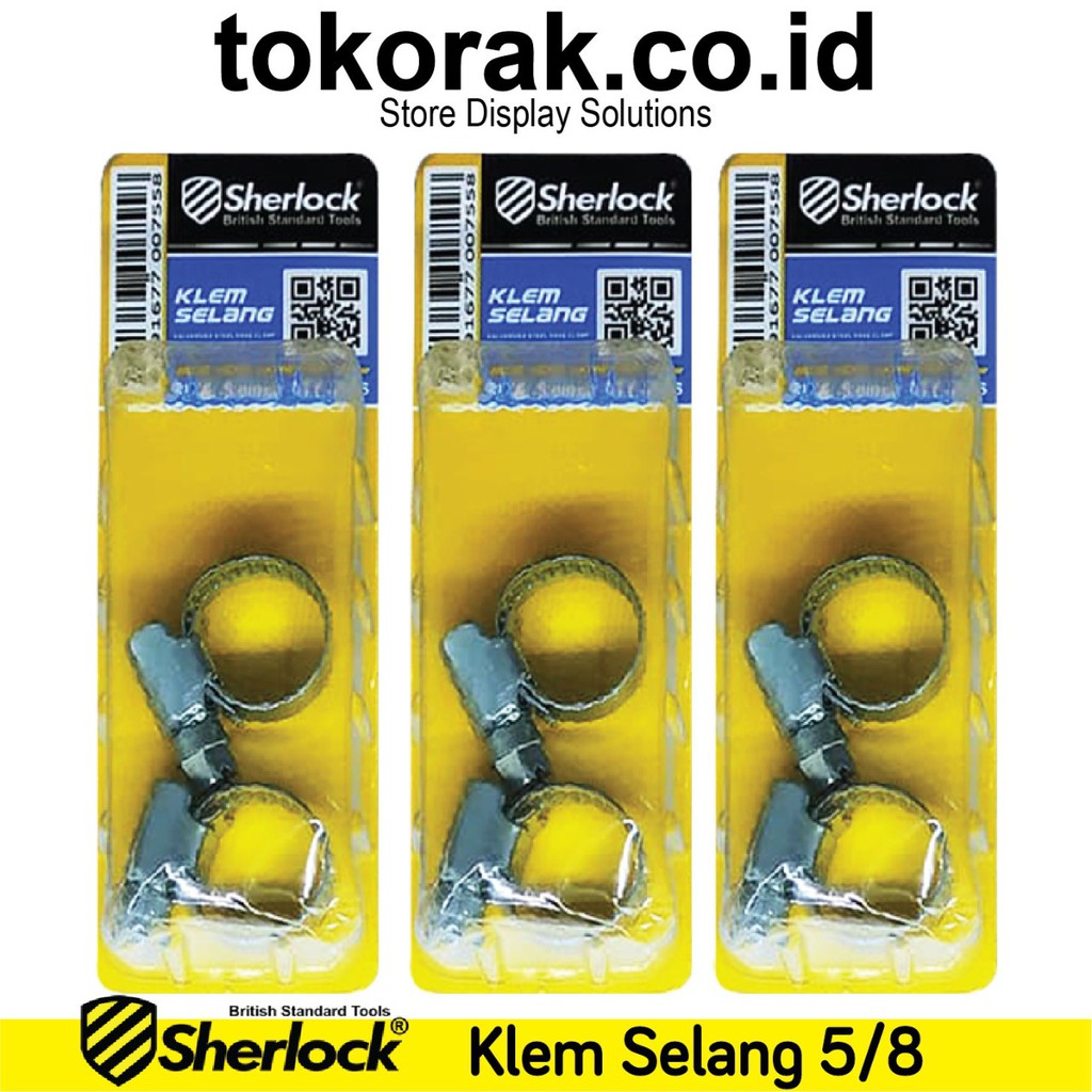 KLEM SELANG 5/8 INCH SHERLOCK KLEM CLAMP CLAM GAS