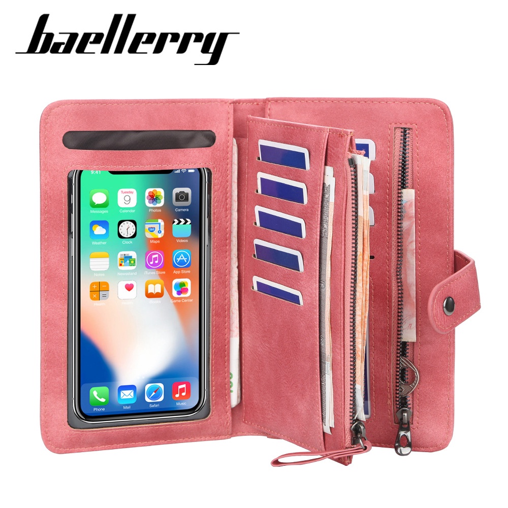 BAELLERRY JC224 Dompet Wanita Panjang Bahan Kulit PU Leather Premium WATCHKITE WKOS