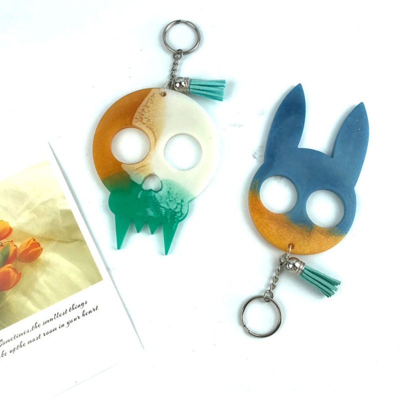 Siy Cetakan Resin Epoksi Bahan Silikon Untuk Diy Craftgantungan Kuncikalunganting