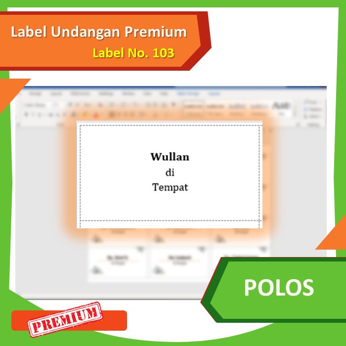 

Label Undangan PREMIUM Polos No.103