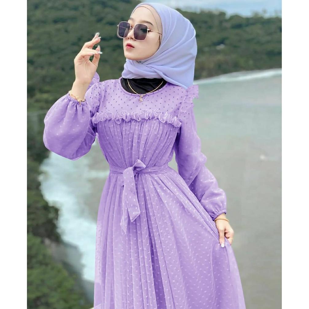 Marbela Dress Baju Wanita Pakaian Muslimah Dress Muslim  Baju Gamis Terbaru Gamis Modern 2021