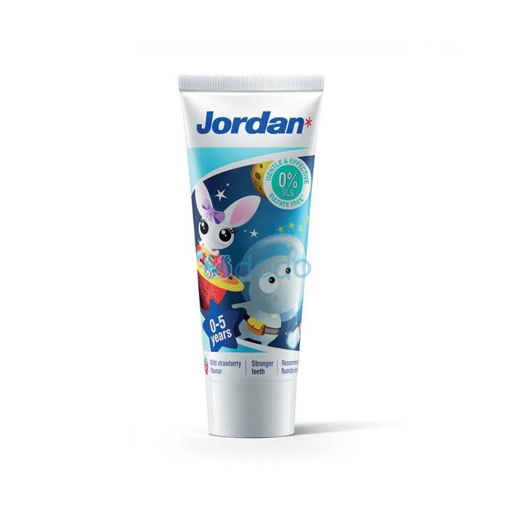 Jordan Kids Toothpaste - Pasta Gigi Step 1 Strawberry (75GR)