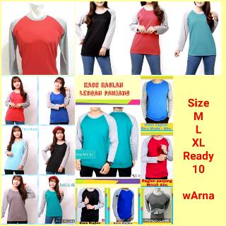 Jual Kaos Raglan Biru Tua Abu - Raglan Biru Benhur - Kaos Raglan Lengan