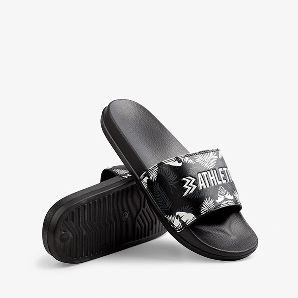 Athletica Official Shop - Nature Black | Slippers | Sandal Pria | Slipper-4
