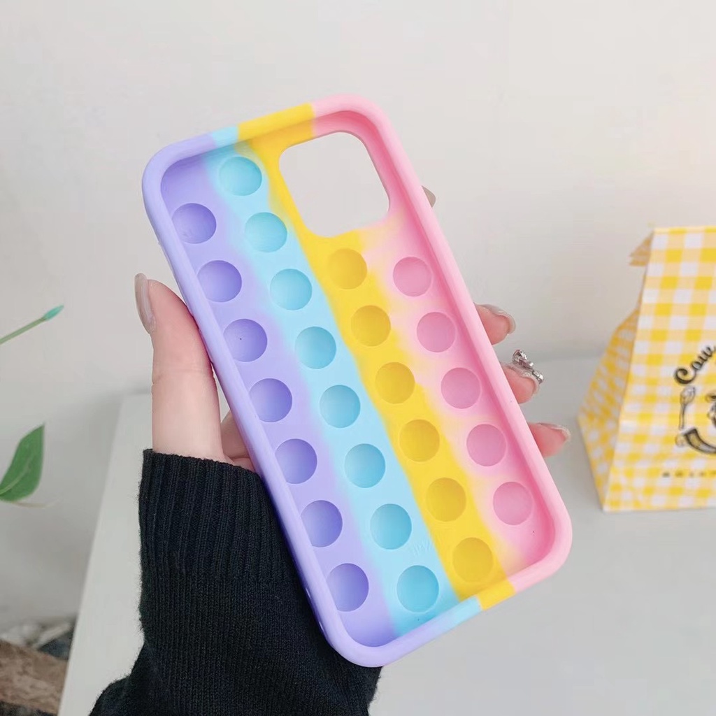 Soft Case Silikon Desain Kartun Pelangi 3d Untuk Iphone 12 Pro Max 12 Mini 11 Pro Max 4 4s 5 5s 6 6s 7 8 Plus Se 2020 X Xs Max Xr