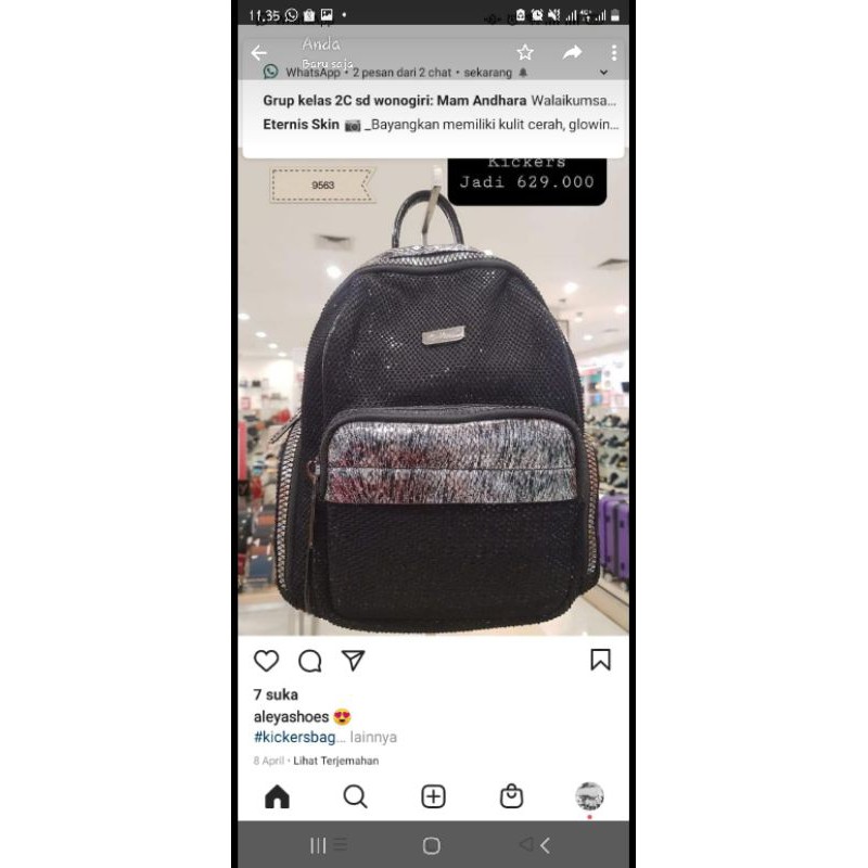 kickers bag original