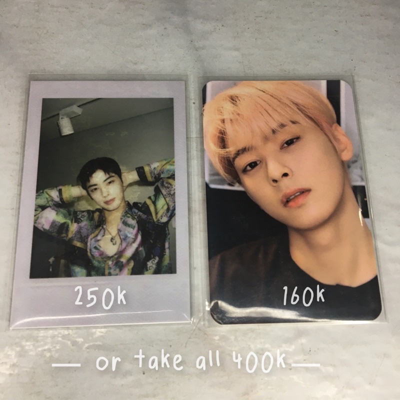 Jual ASTRO CHA EUN WOO LUCKY DRAW APPLE MUSIC PHOTOCARD POLAROID