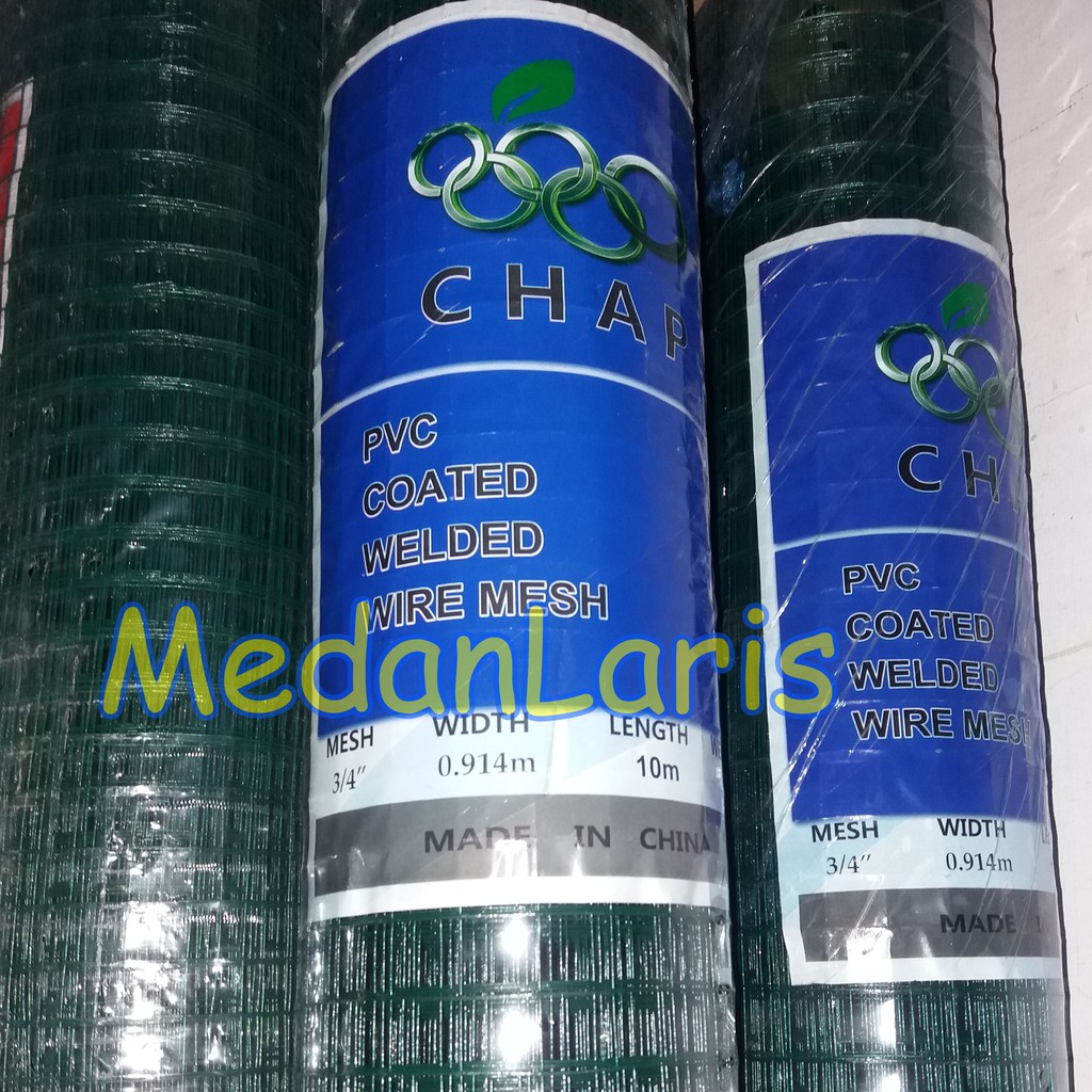 Kawat Loket Hijau 3/4" RAM PVC Welded Wire Mesh - Kawat Ayakan Kandang