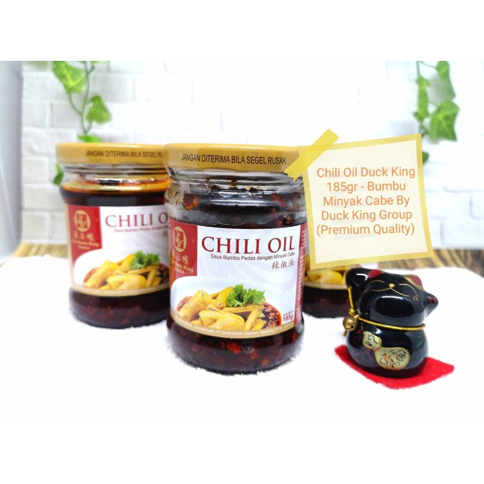 

- BARU CHILI OIL DUCK KING SAUCE 185GR - MINYAK CABAI DUCK KING 185GR PREMIUM