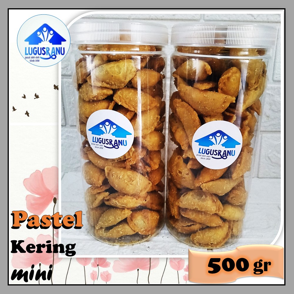 

Kue Kering Pastel Mini Kering Isian Abon Kering Kemasan Toples Siap Saji 500 gram