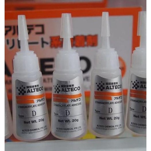 

Alteco Lem D 20gr / Instant Glue / Power Glue / Lem Mika 1 BOX (50 bot ---Termurah---