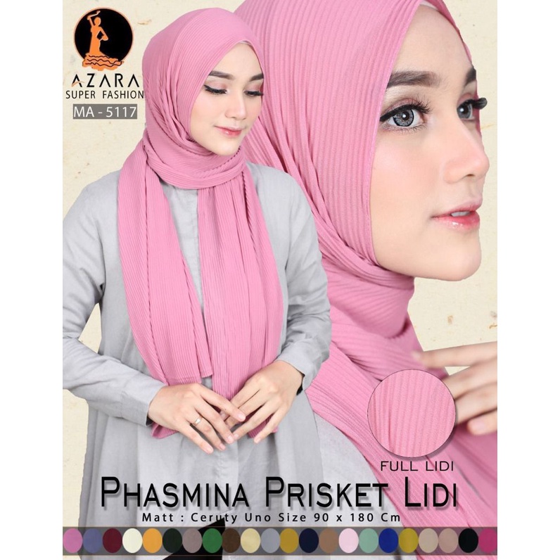 PASHMINA PLISKET LIDI  {90 X 180} AZARA-2