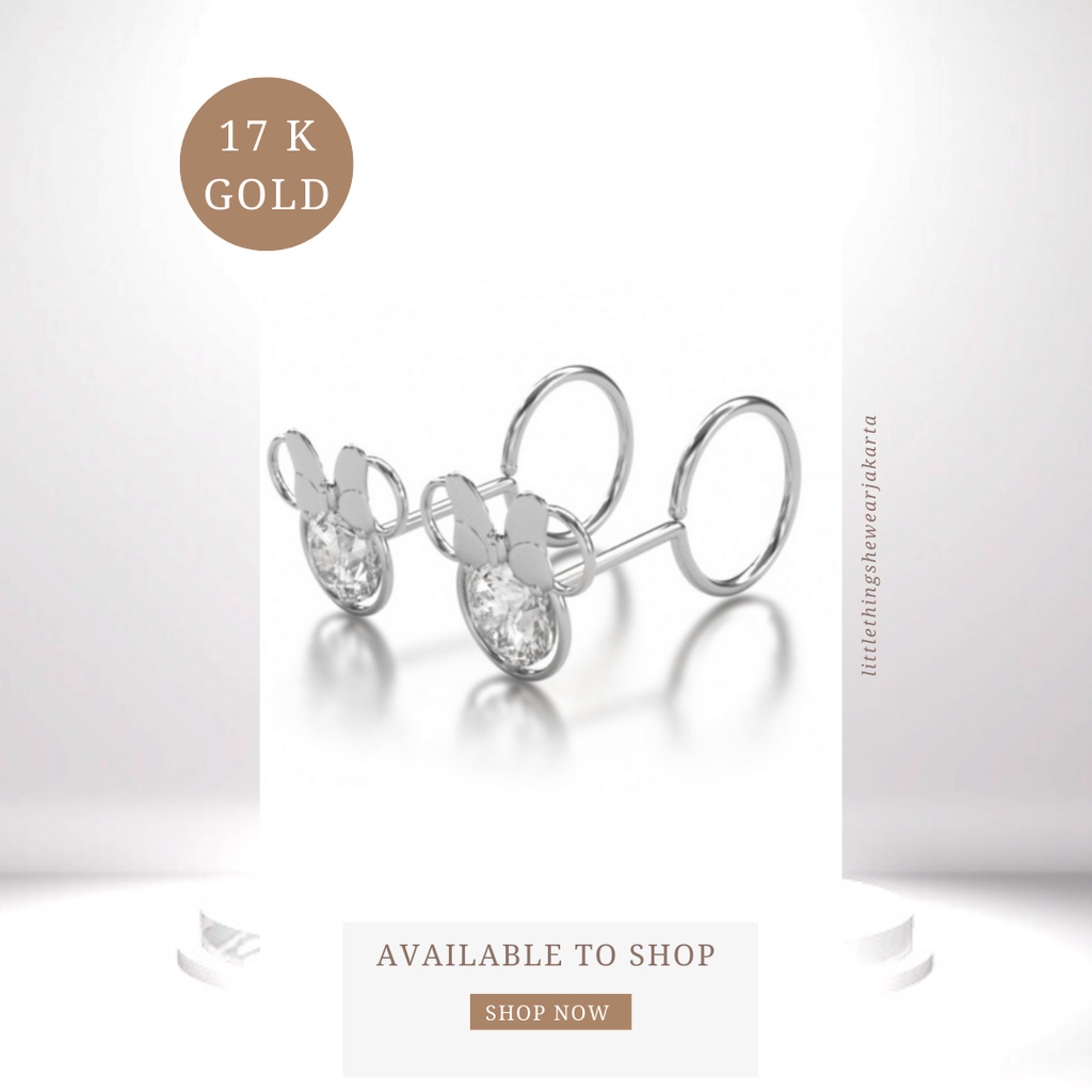 (Jakarta) Littlethingshewear Official Minnie Swarovski 0,6 Gram