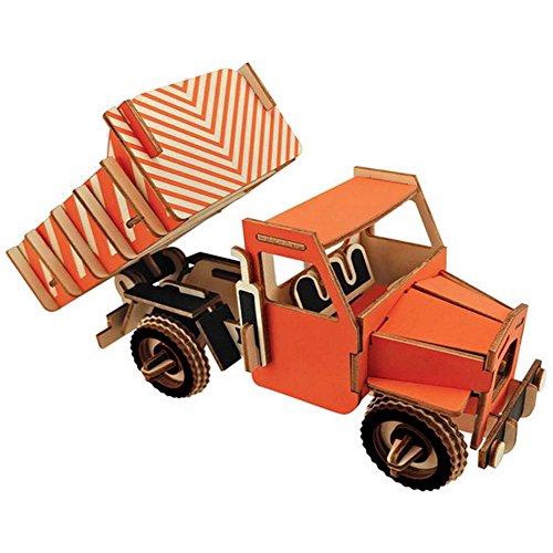 Puzzle 3D - Wooden Puzzle Dump Truck - Pazel Kayu | B053