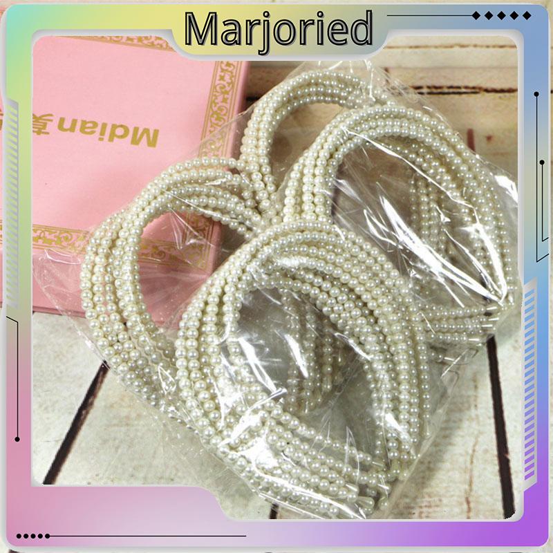 Pearl Headband Headband Aksesoris Rambut Anak Manik-manik Tangan Putri-MJD