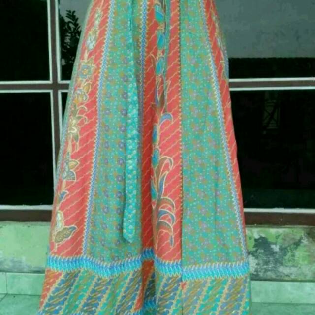 ROK KLOK PANJANG MOTIF BATIK - ROK LILIT DAN ROK KARET