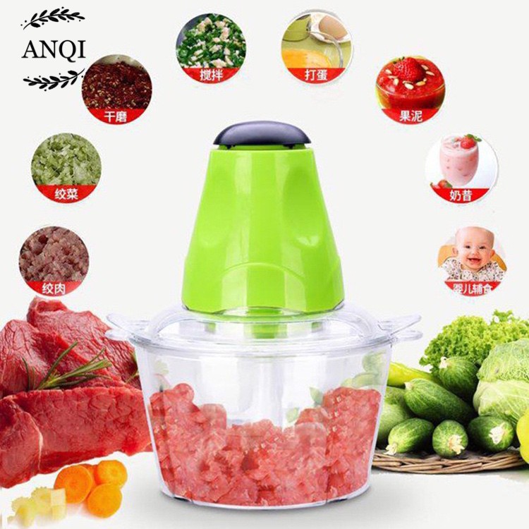 Blender daging chopper Hand Blender Press 2L Baja tahan karat Serbaguna Multifungsi