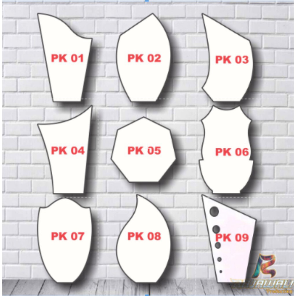 PLAKAT POLOS BAHAN AKRILIK 2MM DAN DUDUKAN 3MM (1SET)